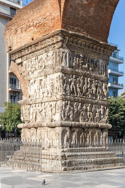 Thessaloniki Griekenland September 2019 Oude Romeinse Boog Van Galerius Het — Stockfoto