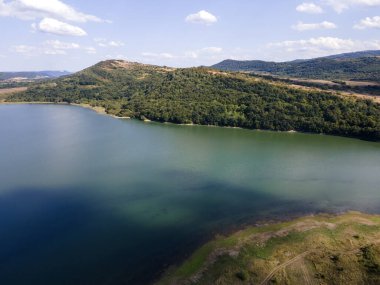 Bulgaristan 'ın Krapets Reservoir, Lovech Bölgesinin hava görüntüsü