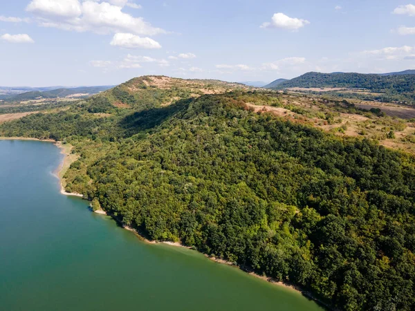 Αεροφωτογραφία Του Krapets Reservoir Περιφέρεια Lovech Βουλγαρία — Φωτογραφία Αρχείου