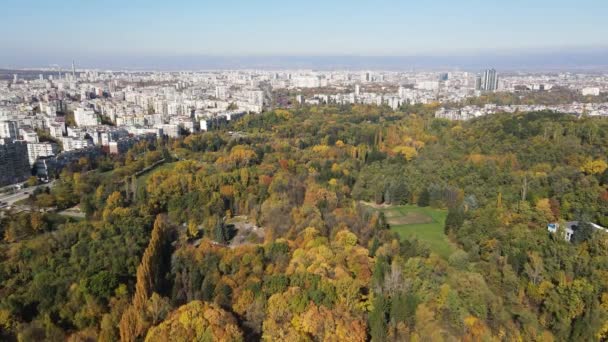 Incroyable Vue Aérienne Automne Parc Sud Sofia Bulgarie — Video