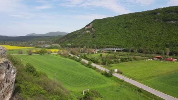 Arda River Passing Eastern Rhodopes Village Pchelari Haskovo Region Bulgaria — 图库视频影像