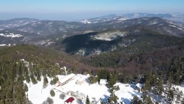Vue Aérienne Région Byala Cherkva Rhodopes Mountain Région Plovdiv Bulgarie — Video