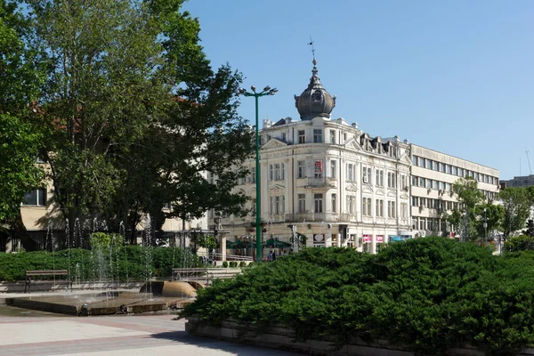 Vidin Bułgaria Maj 2021 Panorama Placu Bdintsi Centrum Miasta Widin — Zdjęcie stockowe