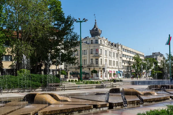 Vidin Bulgarije Mei 2021 Panorama Van Bdintsi Plein Het Centrum — Stockfoto