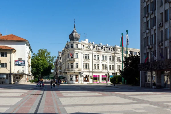 Видин Бульгария Мая 2021 Года Панорама Площади Бдинци Центре Города — стоковое фото