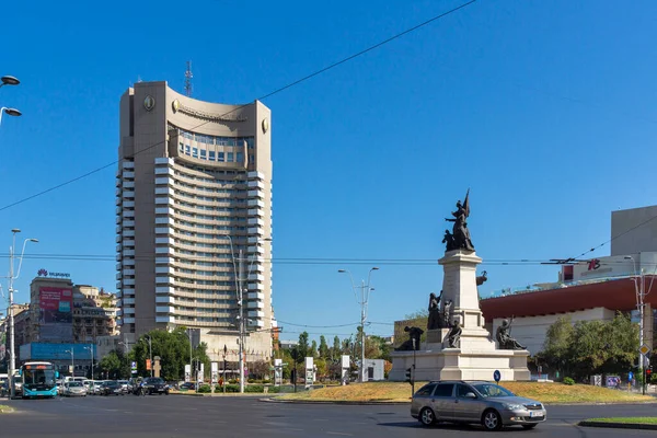 Bucharest Romania Agosto 2021 Típica Calle Bulevar Centro Casco Antiguo — Foto de Stock