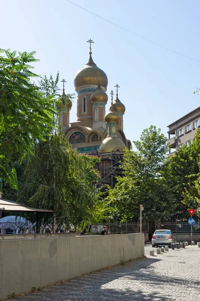 Bucharest Roemenië August 2021 Kerk Van Sint Nicolaas Het Centrum — Stockfoto