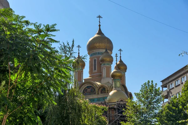 布鲁塞尔 2021年8月17日 罗马尼亚布加勒斯特市中心 的圣尼古拉斯教堂 — 图库照片