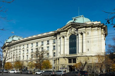 SOFYA, BULGARIA - 22 Ocak 2020: Sofya Üniversitesi Saint Kliment Ohridski, Bulgaristan