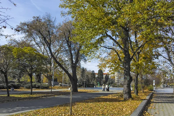 Sofia Bulgarien November 2021 Erstaunliche Herbstaufnahme Des Stadtzentrums Von Sofia — Stockfoto