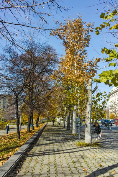 Sofia Bulharsko Listopadu 2021 Úžasný Podzimní Pohled Centrum Sofie Bulharsko — Stock fotografie