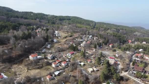 Flygfoto Över Byn Dedevo Plovdiv Region Bulgarien — Stockvideo