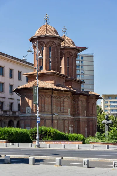 Bucharest Roemenië August 2021 Kerk Van Kretzulescu Het Revolutieplein Boekarest — Stockfoto