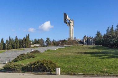 STARA ZAGORA, BULGARIA - 14 Ocak 2021: Bulgaristan 'ın Stara Zagora kentindeki Stara Zagora' nın Savunucuları Anma Kompleksi