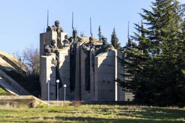 STARA ZAGORA, BULGARIA - 14 Ocak 2021: Bulgaristan 'ın Stara Zagora kentindeki Stara Zagora' nın Savunucuları Anma Kompleksi