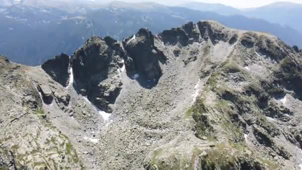 Incroyable Vue Aérienne Des Sommets Kupen Rila Mountain Bulgarie — Video