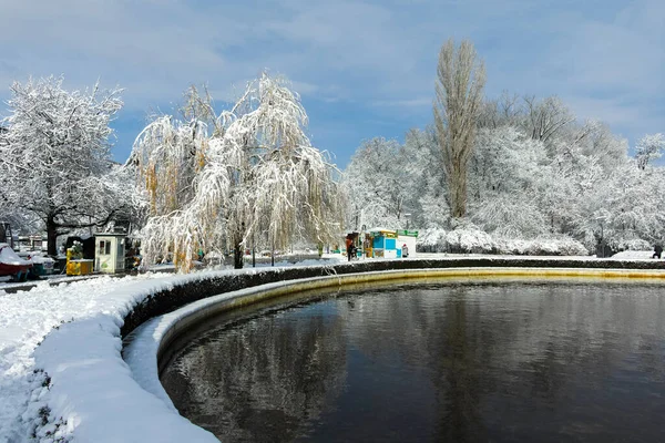 Sofia Bulgaria Noviembre 2021 Increíble Panorama Invierno South Park Ciudad —  Fotos de Stock