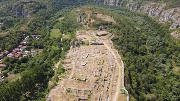 Veduta Aerea Del Ponte Ottocentesco Sul Fiume Yantra Noto Come — Video Stock