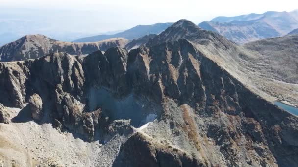 Vue Aérienne Strazhite Peaks Pirin Mountain Bulgarie — Video