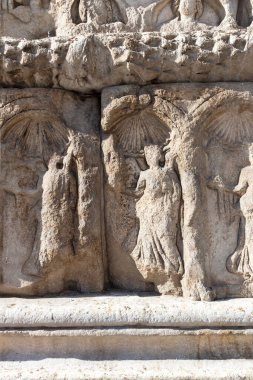 Selanik, Yunanistan - 22 Eylül 2019: Yunanistan 'ın orta kesimindeki Selanik kentinde antik Roma İmparatorluğu