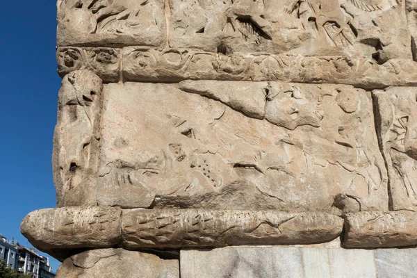 Thessaloniki Greece Septembrie 2019 Arcul Roman Antic Din Galerius Centrul — Fotografie, imagine de stoc