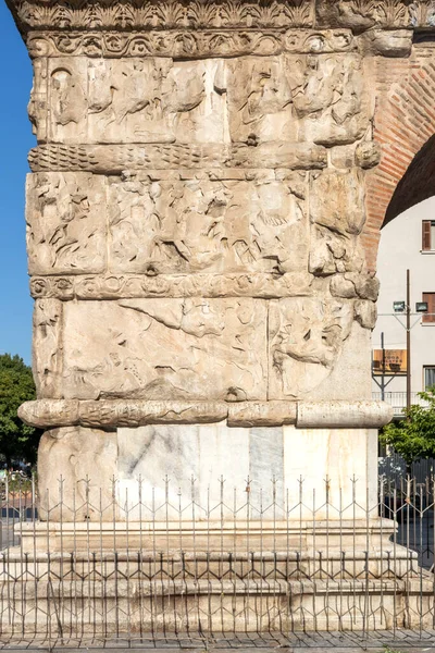 Thessaloniki Grèce Septembre 2019 Ancienne Arche Romaine Galère Dans Centre — Photo