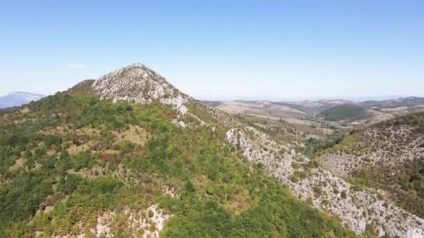 Niesamowity Jesienny Krajobraz Dragovski Kamak Peak Greben Mountain Znany Jako — Wideo stockowe