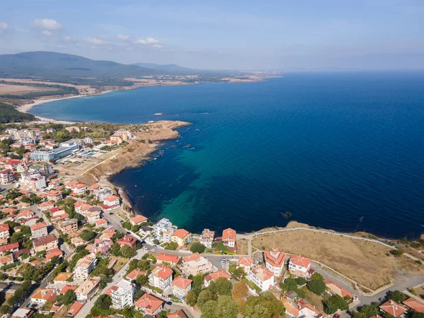 Letecký Pohled Město Ahtopol Burgas Region Bulharsko — Stock fotografie