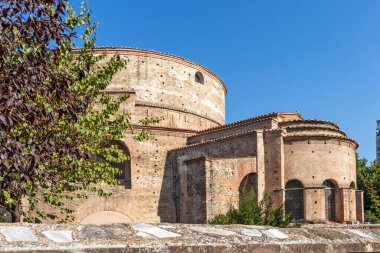 Selanik, Yunanistan - 22 Eylül 2019: Yunanistan 'ın orta kesimindeki Selanik kentinde Rotunda Roma Tapınağı