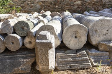 Selanik, Yunanistan - 22 Eylül 2019: Yunanistan 'ın orta kesimindeki Selanik kentinde Rotunda Roma Tapınağı