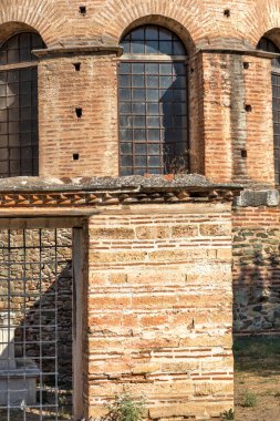 Selanik, Yunanistan - 22 Eylül 2019: Yunanistan 'ın orta kesimindeki Selanik kentinde Rotunda Roma Tapınağı