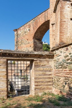 Selanik, Yunanistan - 22 Eylül 2019: Yunanistan 'ın orta kesimindeki Selanik kentinde Rotunda Roma Tapınağı