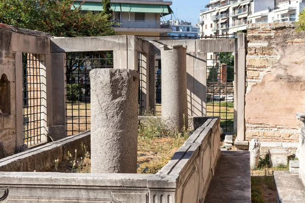 テッサロニキ ギリシャ 2019年9月22日 ギリシャ中央マケドニア テッサロニキ市の中心部にあるロータンダローマ寺院 — ストック写真