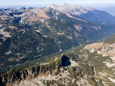 Polezhan zirvesi, Pirin Dağı, Bulgaristan etrafındaki şaşırtıcı hava manzarası