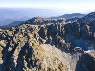 Polezhan zirvesi, Pirin Dağı, Bulgaristan etrafındaki şaşırtıcı hava manzarası