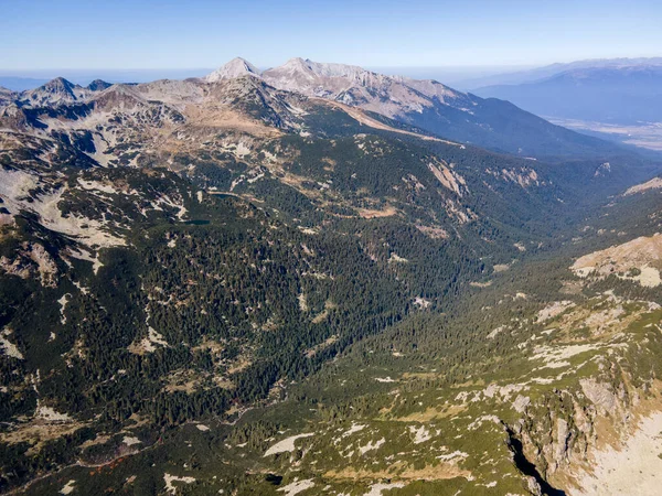 Increíble Vista Aérea Alrededor Del Pico Polezhan Montaña Pirin Bulgaria —  Fotos de Stock