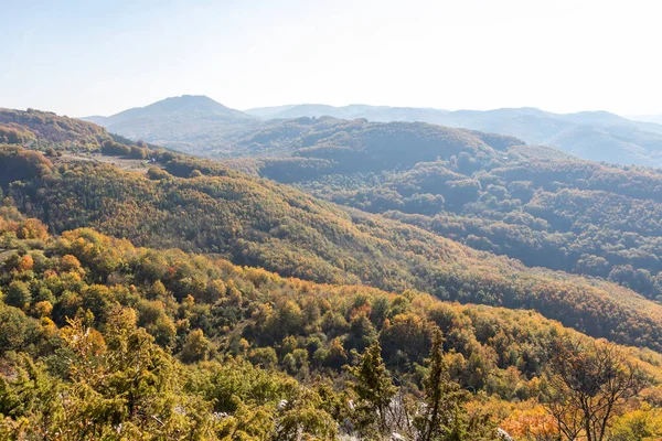 Amazing Autumn Landschap Van Erul Berg Buurt Van Kamenititsa Piek — Stockfoto