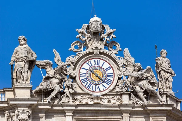 Vaticano Junio 2017 Vista Panorámica Plaza San Pedro Basílica San — Foto de Stock