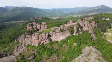 Belogradchik Kayalıkları, Vidin Bölgesi, Bulgaristan 'ın hava manzarası