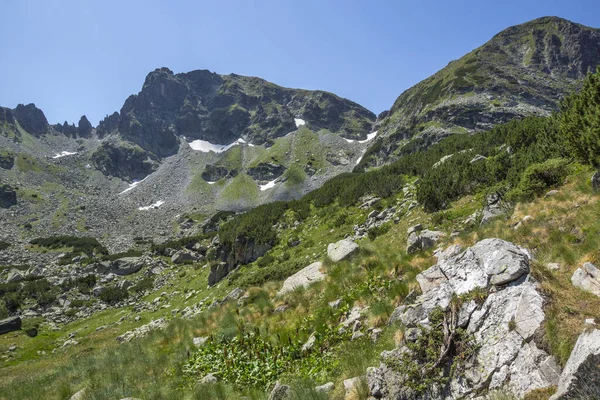 Niesamowity Krajobraz Góry Rila Pobliżu Szczytu Wielbłąda Bułgaria — Zdjęcie stockowe