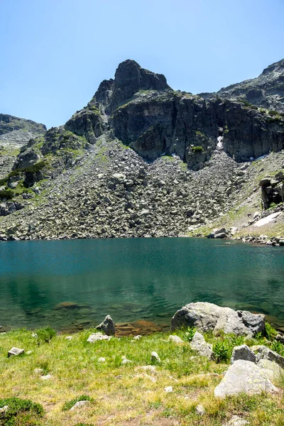 Amazing Landscape Rila Mountain Scary Lake Bulgaria — Stock Photo, Image