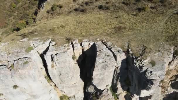 Veduta Aerea Della Formazione Rocciosa Stolo Ponor Mountain Monti Balcani — Video Stock