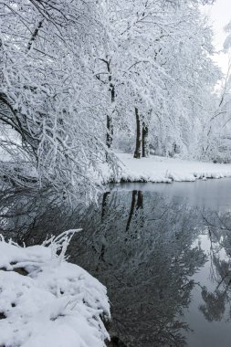 Bulgaristan 'ın Sofya kentindeki South Park' ın şaşırtıcı kış manzarası