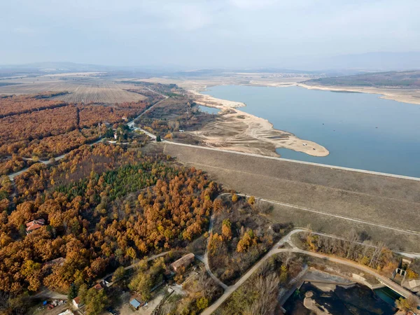 Luftaufnahme Des Pjasatschnik Stausees Sredna Gora Gebirge Region Plovdiv Bulgarien — Stockfoto