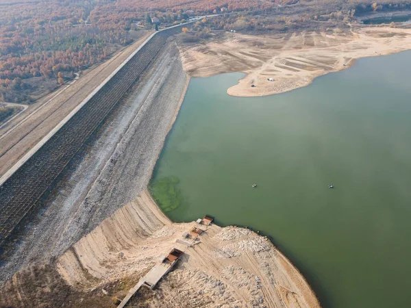 공중에서 Pyasachnik Sandstone Reservoir Sredna Gora Mountain Plovdiv Region Bulgaria — 스톡 사진