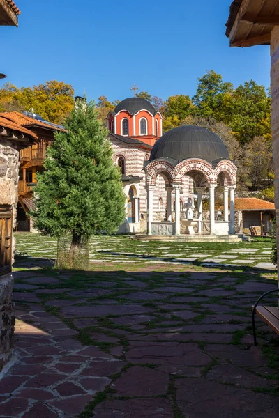 Hösten Syn Medeltida Tsarnogorski Gigintsi Kloster Kozma Och Damyan Pernik — Stockfoto