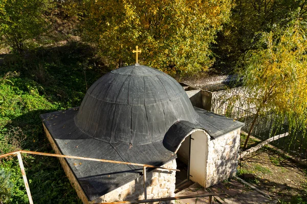 Autumn View Medieval Tsarnogorski Gigintsi Monastery Kozma Damyan Pernik Region — Stock Photo, Image