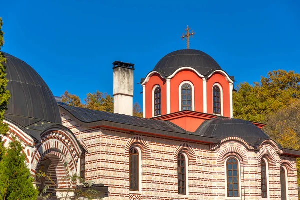 Vista Outono Mosteiro Medieval Tsarnogorski Gigintsi Kozma Damyan Região Pernik — Fotografia de Stock