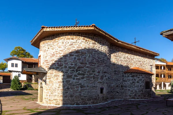 Vista Otoño Del Monasterio Medieval Tsarnogorski Gigintsi Kozma Damyan Región — Foto de Stock