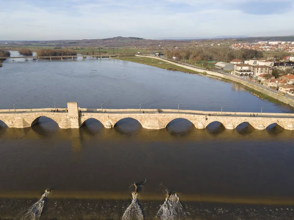 Veduta Aerea Del Xvi Secolo Mustafa Pasha Bridge Ponte Vecchio — Foto Stock